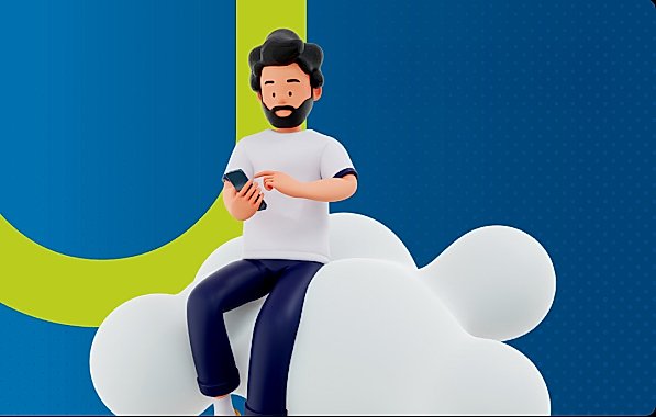 Cliente utilizando serviço de internet da Gigalink